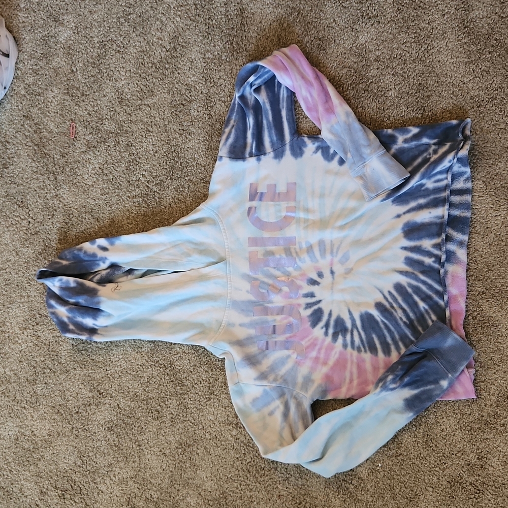Justice kids size 12 cropped hoodie